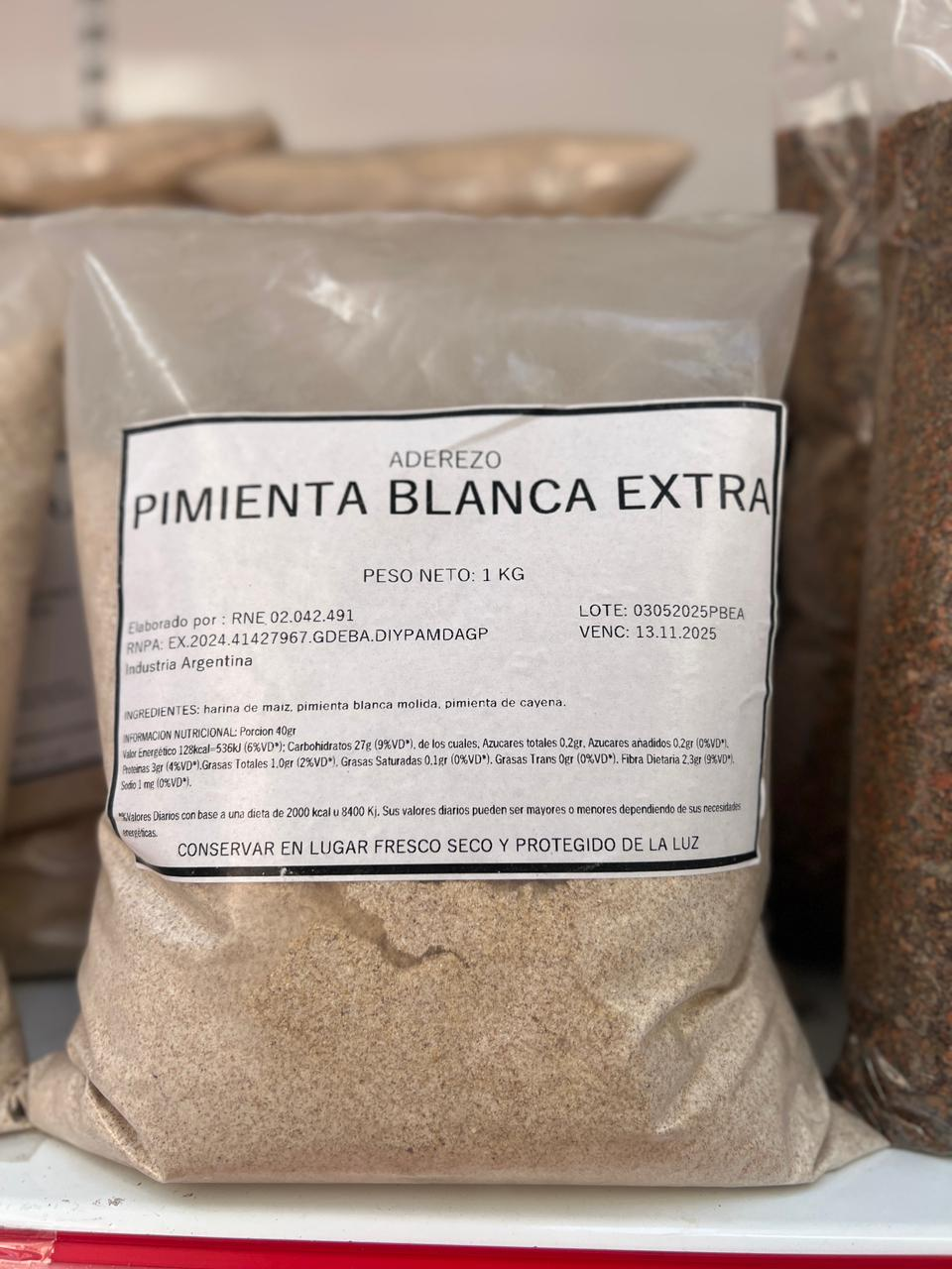 Pimienta bla x 1 kg - La Distribuidora